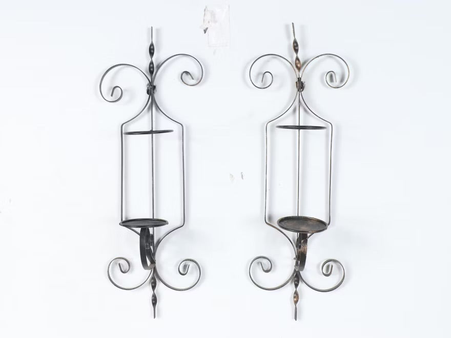 Metal Plant Stand with Metal Candle Sconces ITMGQ08550