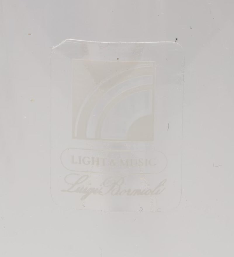 Kustom Kraft Wood Wine Rack with Luigi Bormioli Decanter and Other Glass Ware