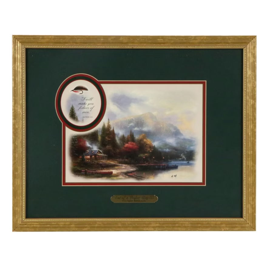 Thomas Kinkade Offset Lithograph "End of a Perfect Day III"ITMGR83089