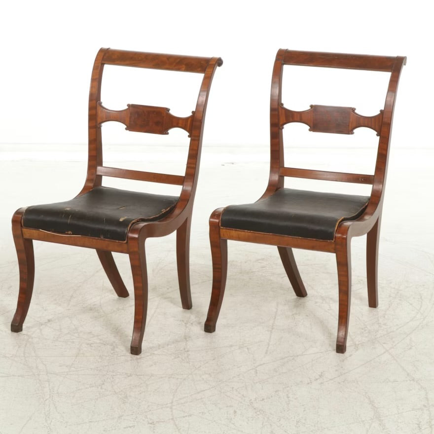 Regency Mahogany Side Chairs, Early 19th Century