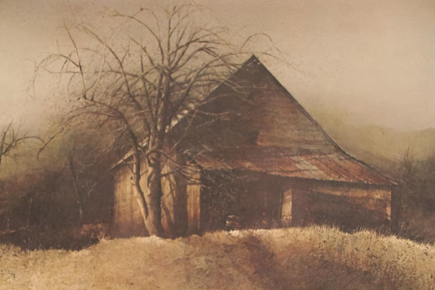 After Hubert Shuptrine Offset Lithograph "Late Afternoon," Late 20th Century