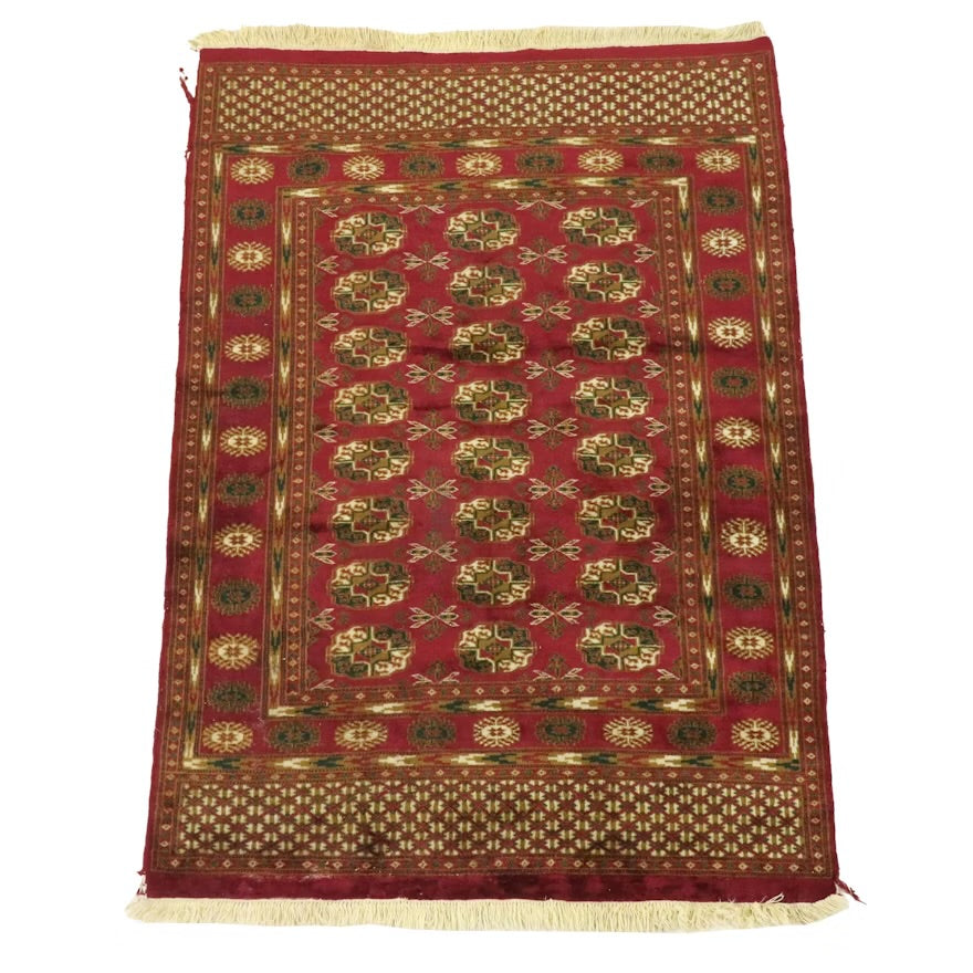 4' x 6'3 Hand-Knotted Afghan Turkmen Area Rug ITMGP73564