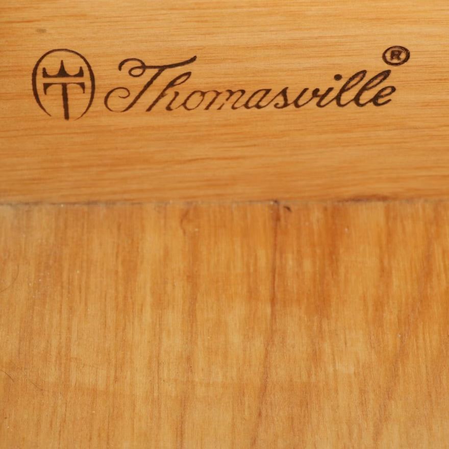 Thomasville Federal Style Oak Dresser and Mirror