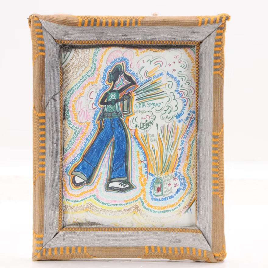 Three Pen and Ink Word Art Doodle Drawings, 2004 Item #
ITMGR36318