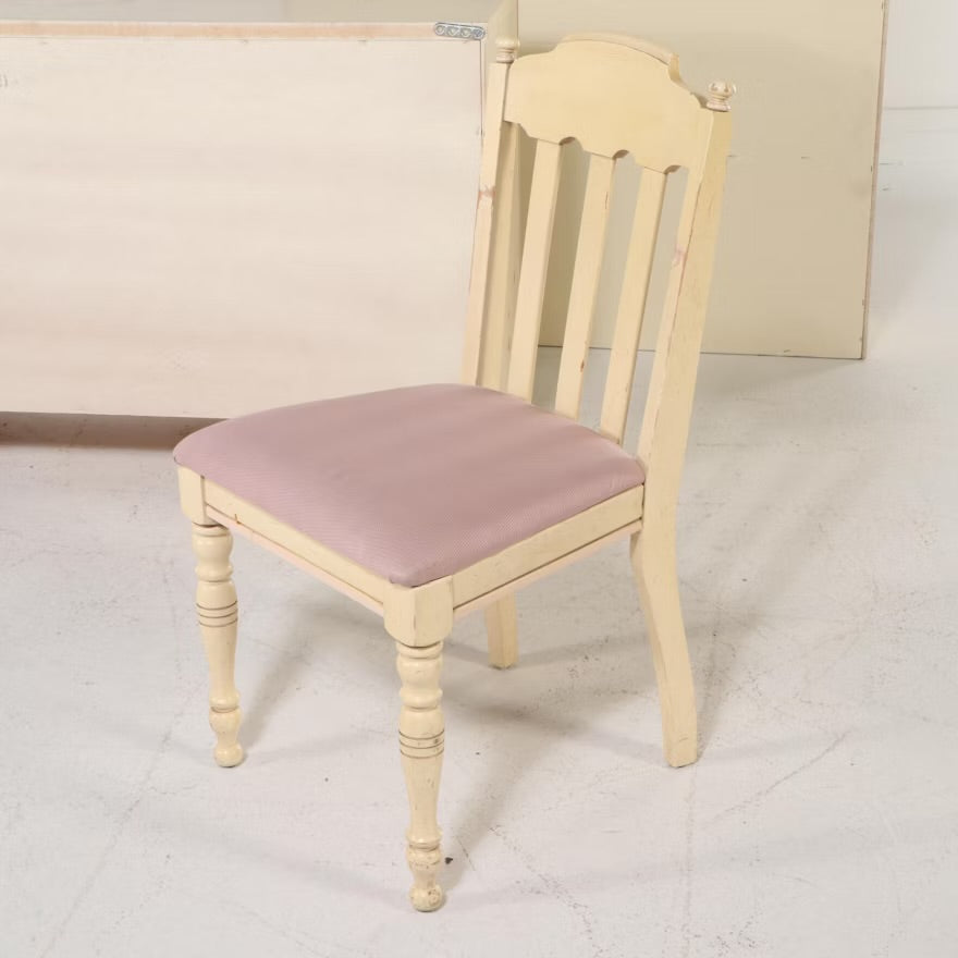 French Provincial Style Painted Wood Chests and Desk with Chair, Late 20th C. ITMGP75479