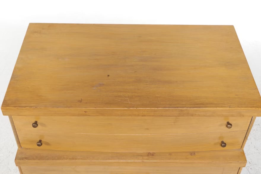 Mid Century Modern Blonde Oak Chest of Drawers ITMGQ37441