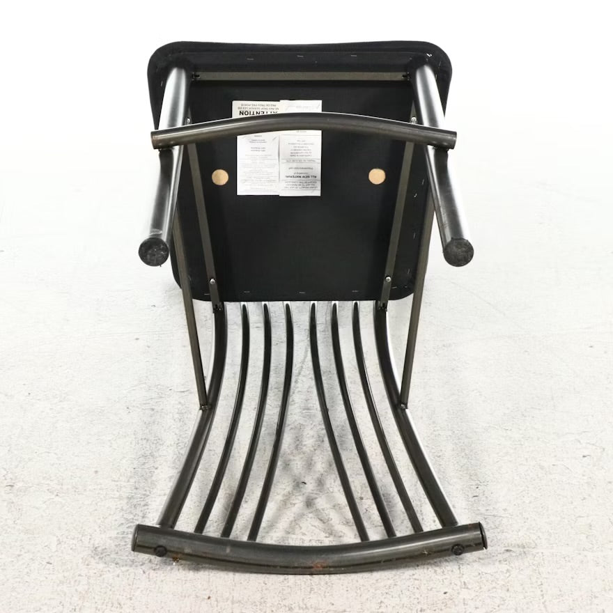 Amisco Metal Barstools with Microfiber Seats