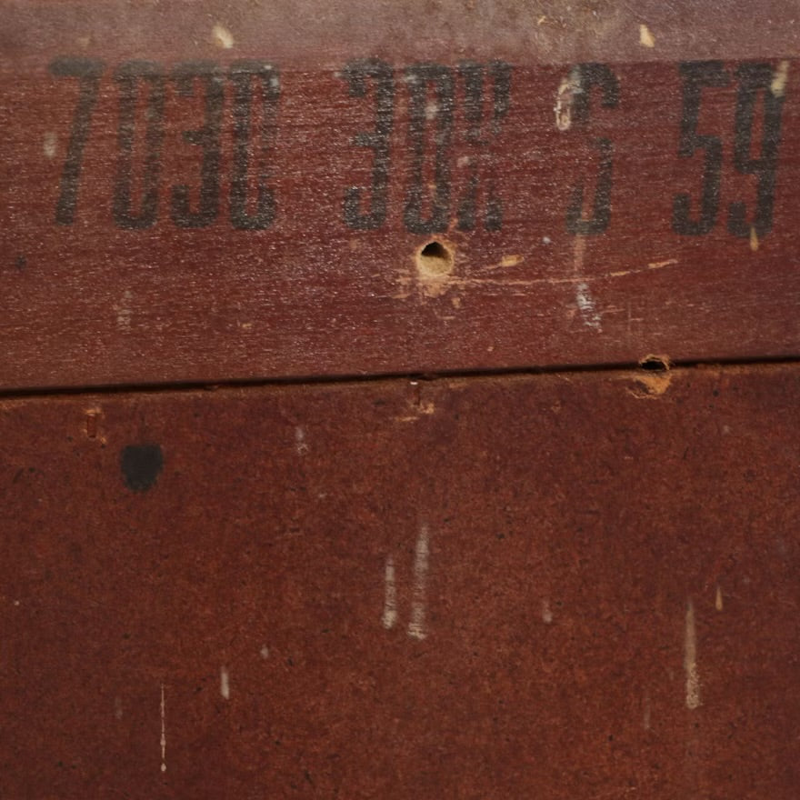 Mid Century Modern Leather Clad Walnut Credenza, Mid-20th Century ITMGQ37656