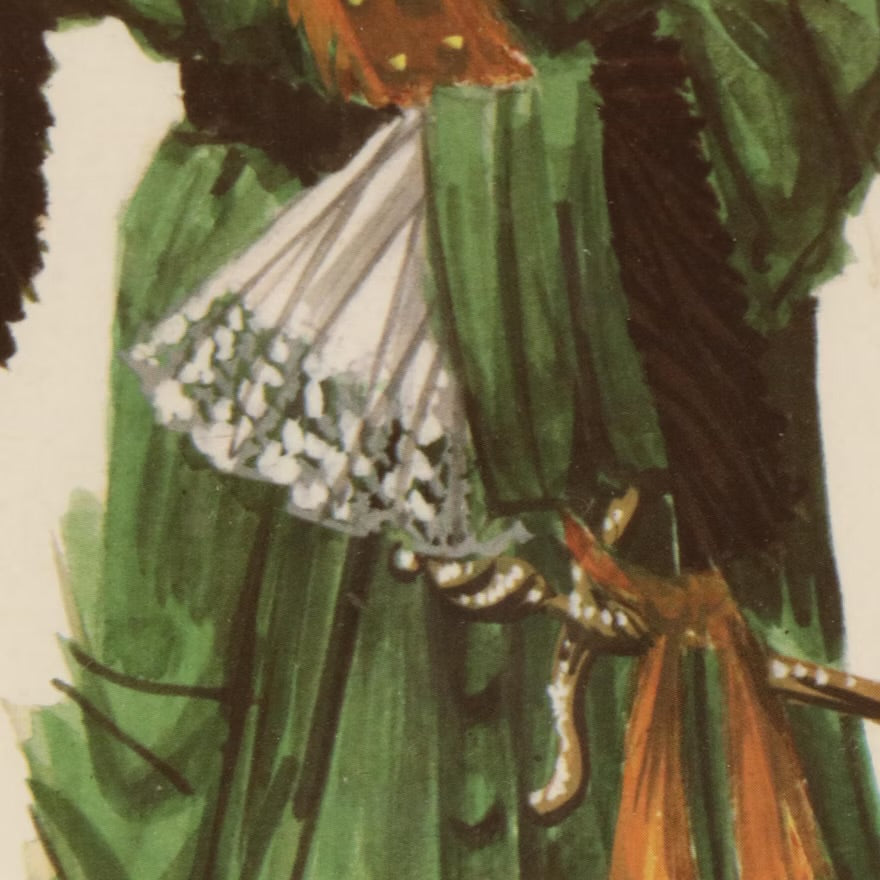 Robert Prévost Offset Lithograph Costume Design Print, Circa 1959