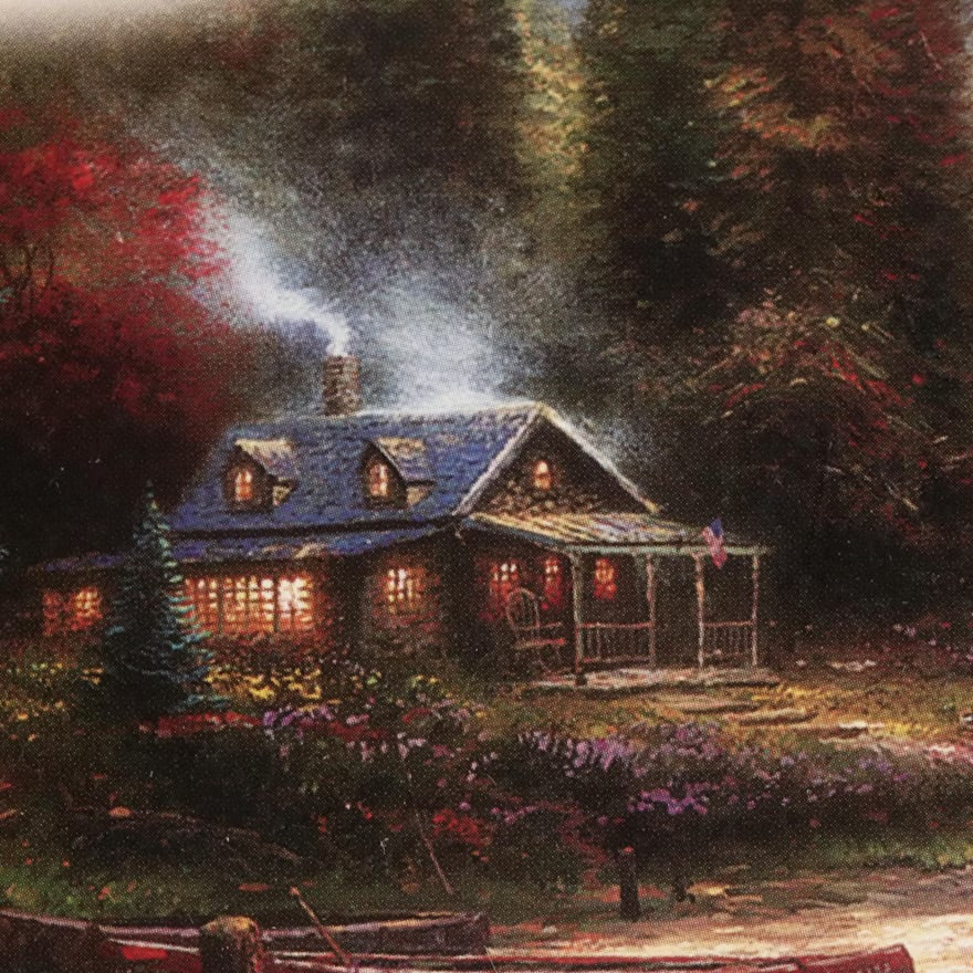 Thomas Kinkade Offset Lithograph "End of a Perfect Day III"ITMGR83089