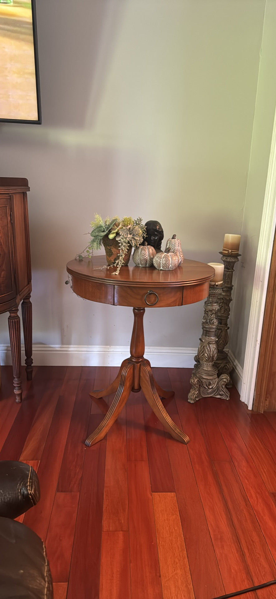 Wood Drum Table