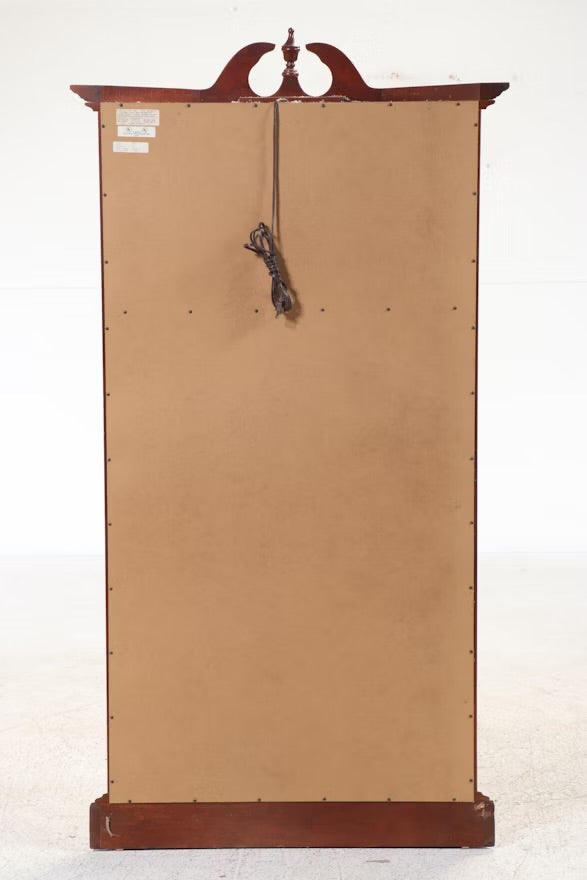 Ridgeway Colonial Style Display Cabinet Grandfather Clock
