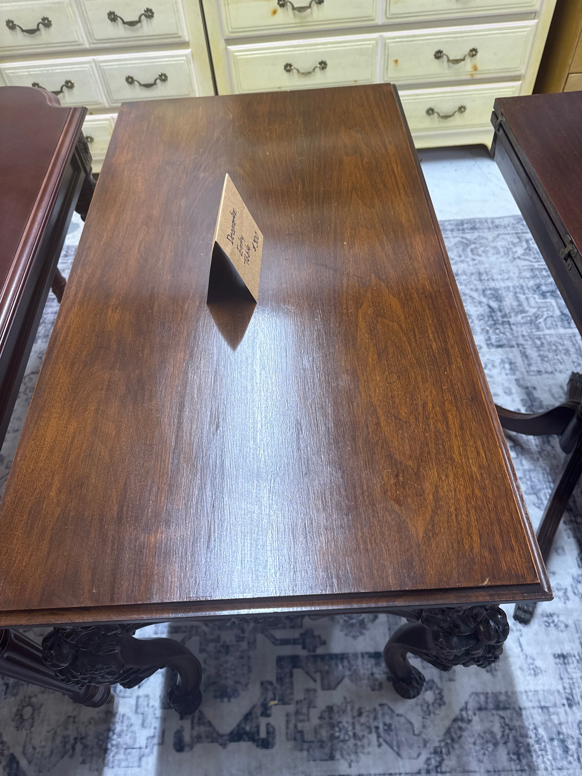 Decorative Wood Entry Table