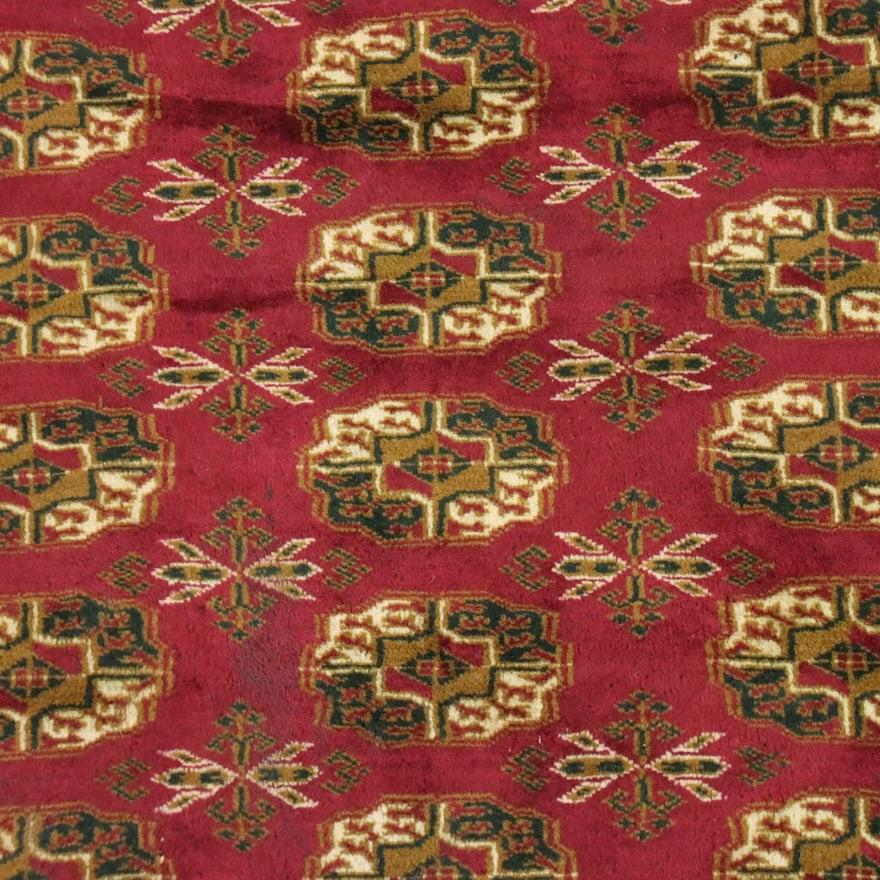 4' x 6'3 Hand-Knotted Afghan Turkmen Area Rug ITMGP73564