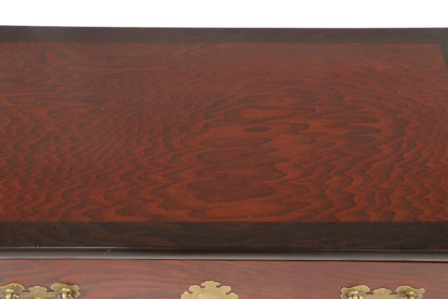 Korean Style Three Drawer with Brass Accents and Pulls ITMGQ23281