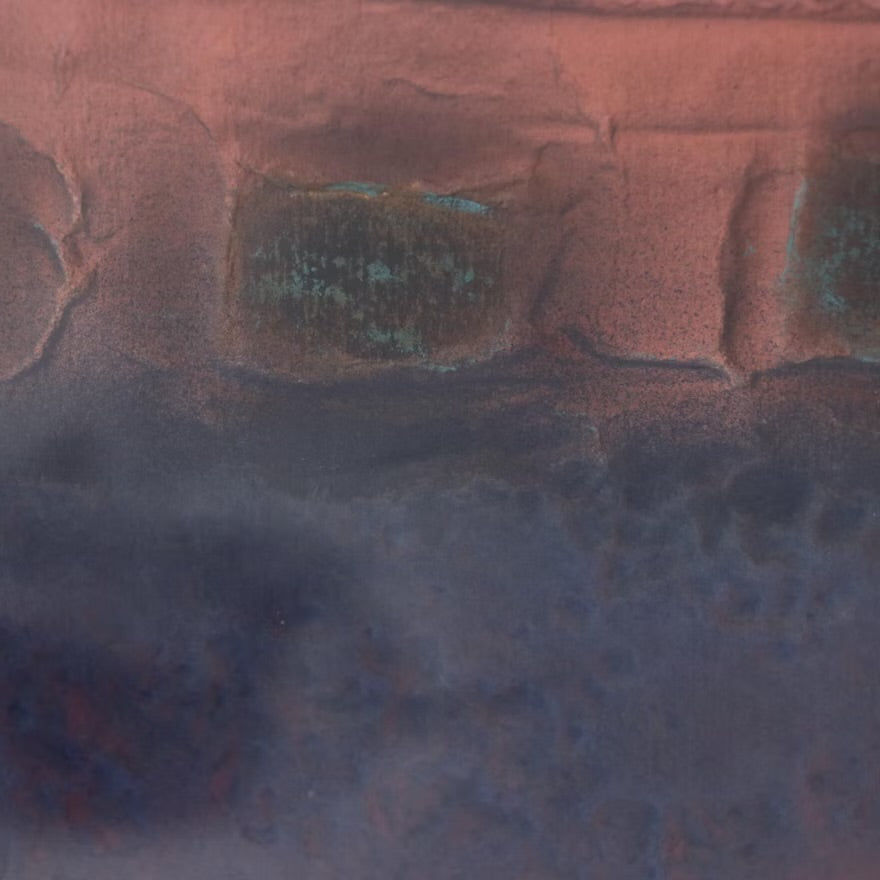 Abstract Embossed Mixed Media Drawing, 21st Century