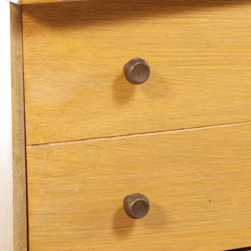 Mid Century Modern Blonde Oak Chest of Drawers ITMGQ37441