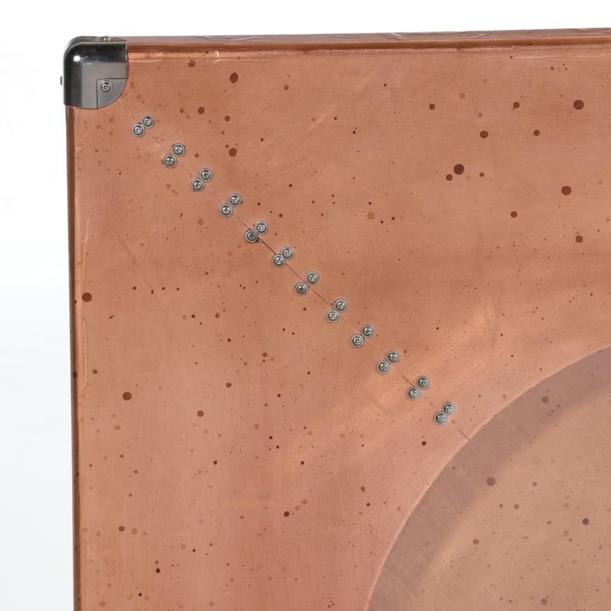 Lazy Susan Contemporary Copper Tone Wall Clock