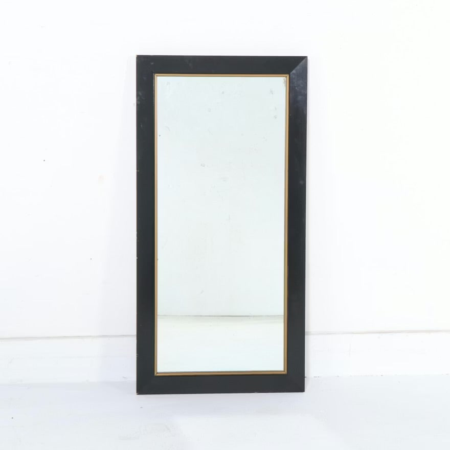 Casard Black Lacquered and Parcel Gilt Cabinet with Wall Mirror 

#ITMGR17468