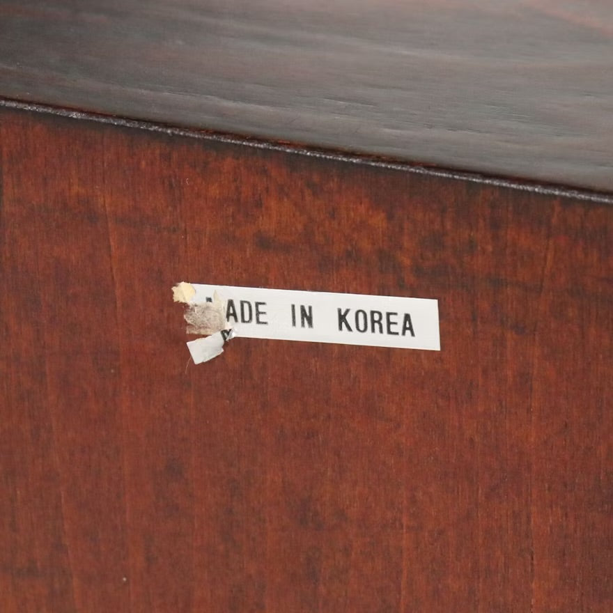 Korean Style Three Drawer with Brass Accents and Pulls ITMGQ23281