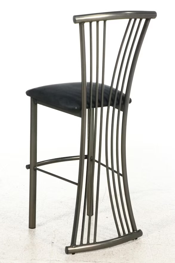 Amisco Metal Barstools with Microfiber Seats