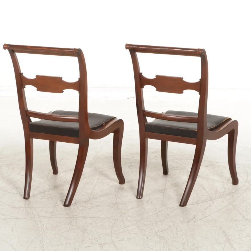 Regency Mahogany Side Chairs, Early 19th Century
