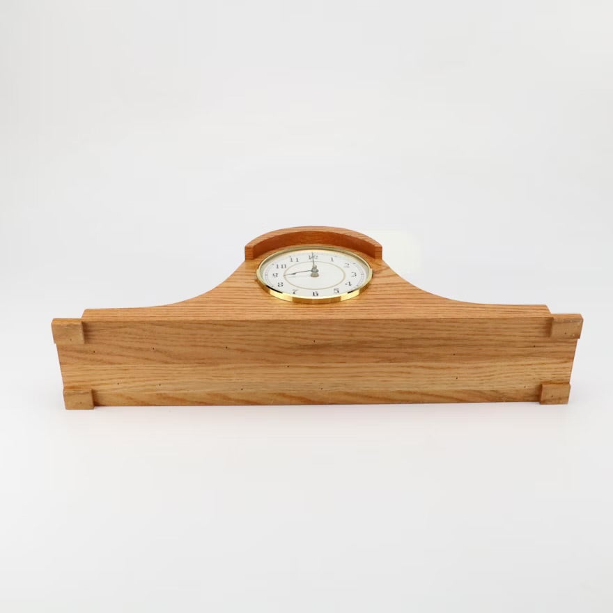 Oak Tambour Mantel Clock ITMGP19853
