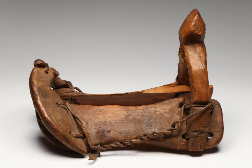 Mexican Wood Saddle with Twisted Hide Reinforcements