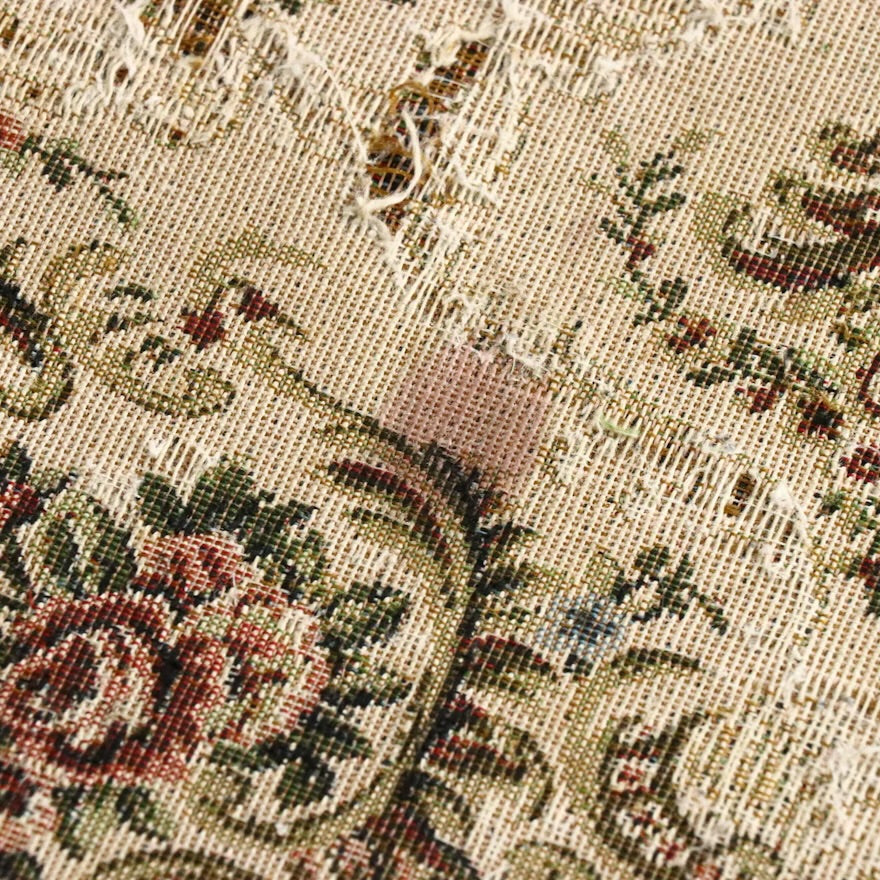 Victorian Style Carved Loveseat with Scrolling Foliate Motif