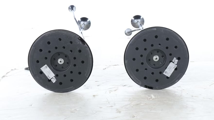 Pair of IKEA Contemporary Black Metal Floor Lamps ITMGS03575