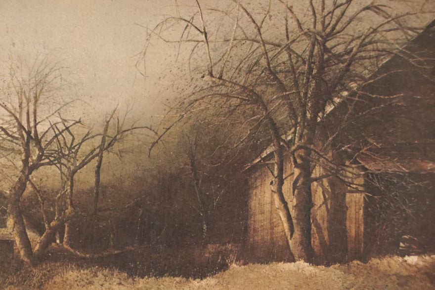 After Hubert Shuptrine Offset Lithograph "Late Afternoon," Late 20th Century